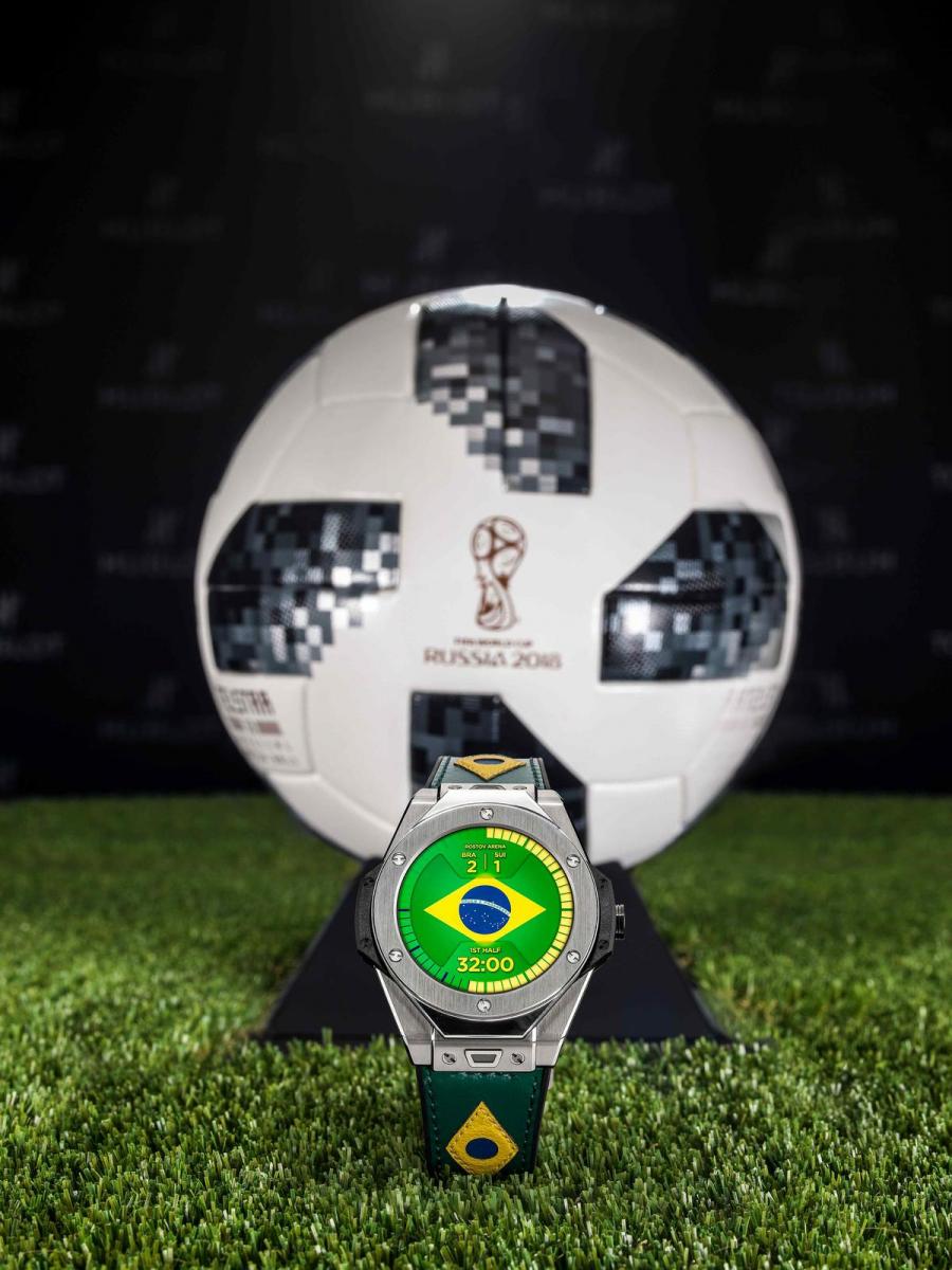 Smartwatch da Hublot alusivo à selecção do Brasil