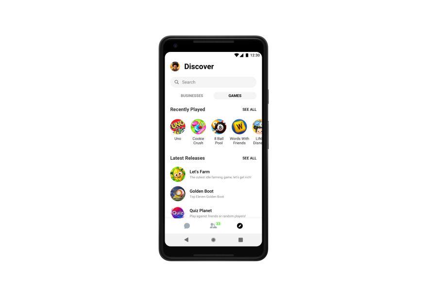 Messenger-4-Discover-Tab-Games-Android