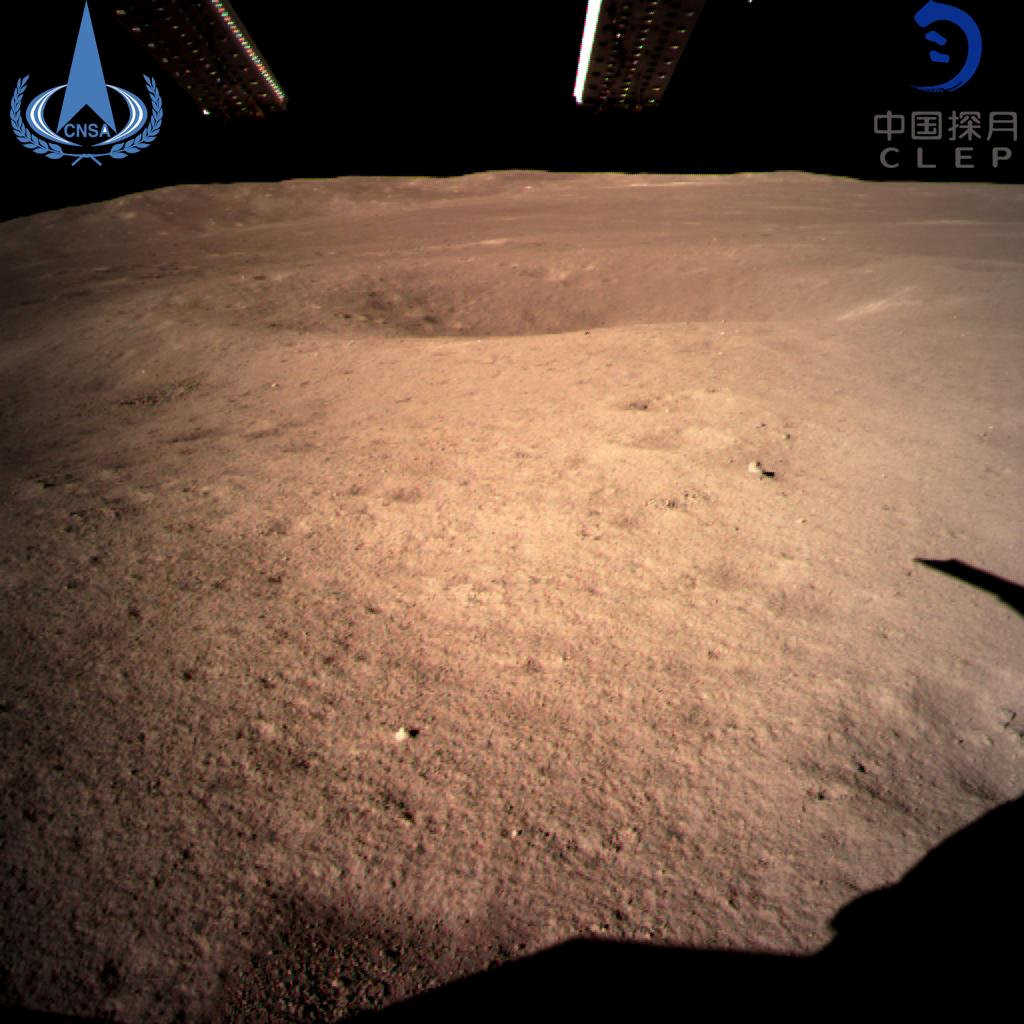 The far side of the moon taken by the Chang’e-4 lunar probe is seen in this image provided by China National Space Administration