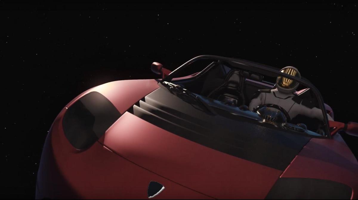 Roadster-in-space-SpaceX