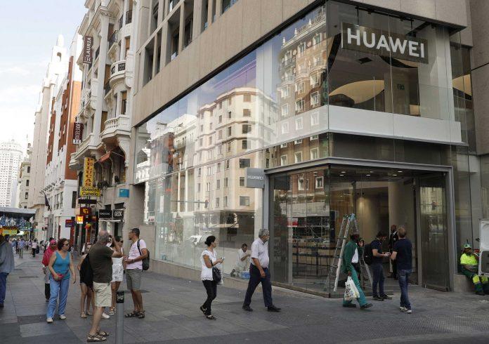 Huawei, loja, Madrid
